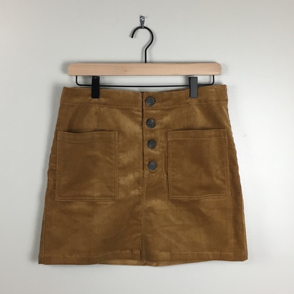 Love Tree Dresses & Skirts - Love Tree Mustard Corduroy Mini Skirt